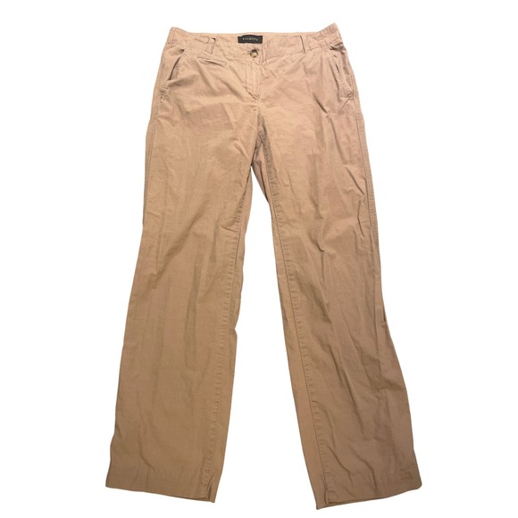Talbots Pants - Talbots Pants Women's Size 4 Khaki Cotton Blend Cuffed Casual Trousers Comfort
